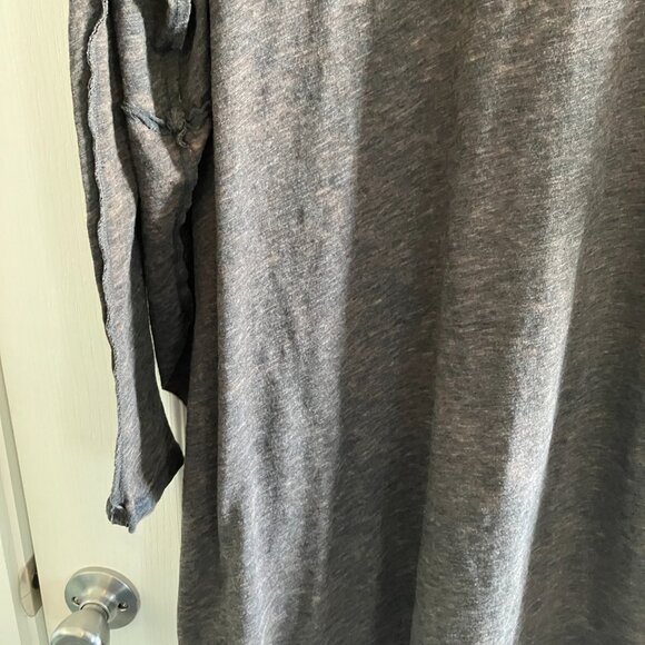 We the Free Oversized Gray/Brown Tee Shirt Size Medium Stretchy Comfy Boho - Picture 4 of 13